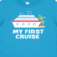 thumbnail image 4 of Inktastic My First Cruise with Cruise Ship and Palm Trees Boys or Girls Baby T-Shirt, 4 of 5