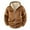 Brown#015, variant on Havenx Mens Fleece Lined Jacket Plus Size S-3XL Thick Sherpa Full Zip Hooded Jackets Big and Tall Sport Outdoor Wear Fall Winter Hiking Coat for Outdoor,Black 3XL