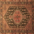 thumbnail image 1 of Ahgly Company Indoor Square Persian Brown Traditional Area Rugs, 7' Square, 1 of 4