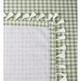 thumbnail image 3 of Fennco Styles Gingham Check Tassel Cotton Blend 55 x 80 Inch Tablecloth - Green Table Cover for Banquets, Holiday, Special Events, Outdoor and Home Décor, 3 of 4