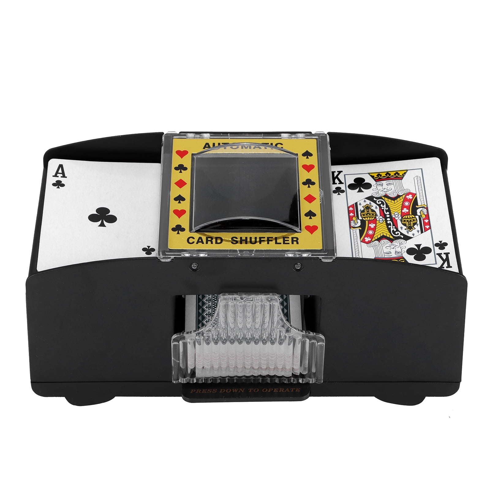 ONEVER 2-Deck Playing Cards Shuffling Machine Battery Operated for Party Casino Card Shuffler