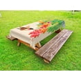 thumbnail image 1 of Hummingbird Outdoor Tablecloth, Image of Colibri Bird and Flowers Exotic Tree Bloom in Watercolor Effect, Decorative Washable Fabric Picnic Tablecloth, 58 X 104 Inches, Green Red Beige, by Ambesonne, 1 of 2