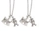 thumbnail image 1 of 2pcs Retro Clown Shape Necklace Circus Pendant Exquisite Carnival Necklace Jewelry Vintage Alloy Gift Ornaments, 1 of 3