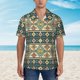 thumbnail image 2 of Fotbe Traditional Tribal Aztec1 Camisa Hawaiana para Hombre Unisex – Camisa Casual de Verano con Botones de Manga Corta de Algodón y Lino,Medium, 2 of 7