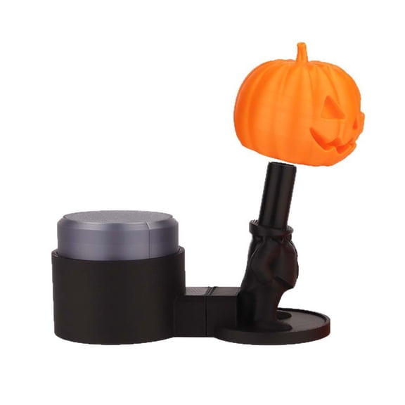 Tepsmf Halloween Flying Pumpkin Toy, Spooky Press-and-Eject Desk Decor, Novelty Party Favor for Festival Home Office Tabletop Display