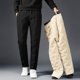 thumbnail image 2 of Pantalones deportivos gruesos y cálidos de lana de cordero para invierno para hombre, pantalones casuales a prueba de agua a la moda para correr, 2 of 4