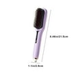 thumbnail image 3 of Portable Hair Straightening Comb, Four Heat Settings, 20s Fast Heating, Non-Damaging Rounded Bristles, Ideal for Travel and Quick Styling on the Go, 3 of 6