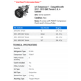 thumbnail image 2 of A/C Compressor 1 - Compatible with 2012 - 2015 GMC Terrain 2.4L 4-Cylinder - Autopart Premium, 2 of 2