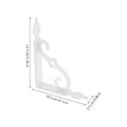 thumbnail image 3 of 2Pcs Floating Shelf Bracket Wall Storage Holder Metal Household Shelving, 3 of 8