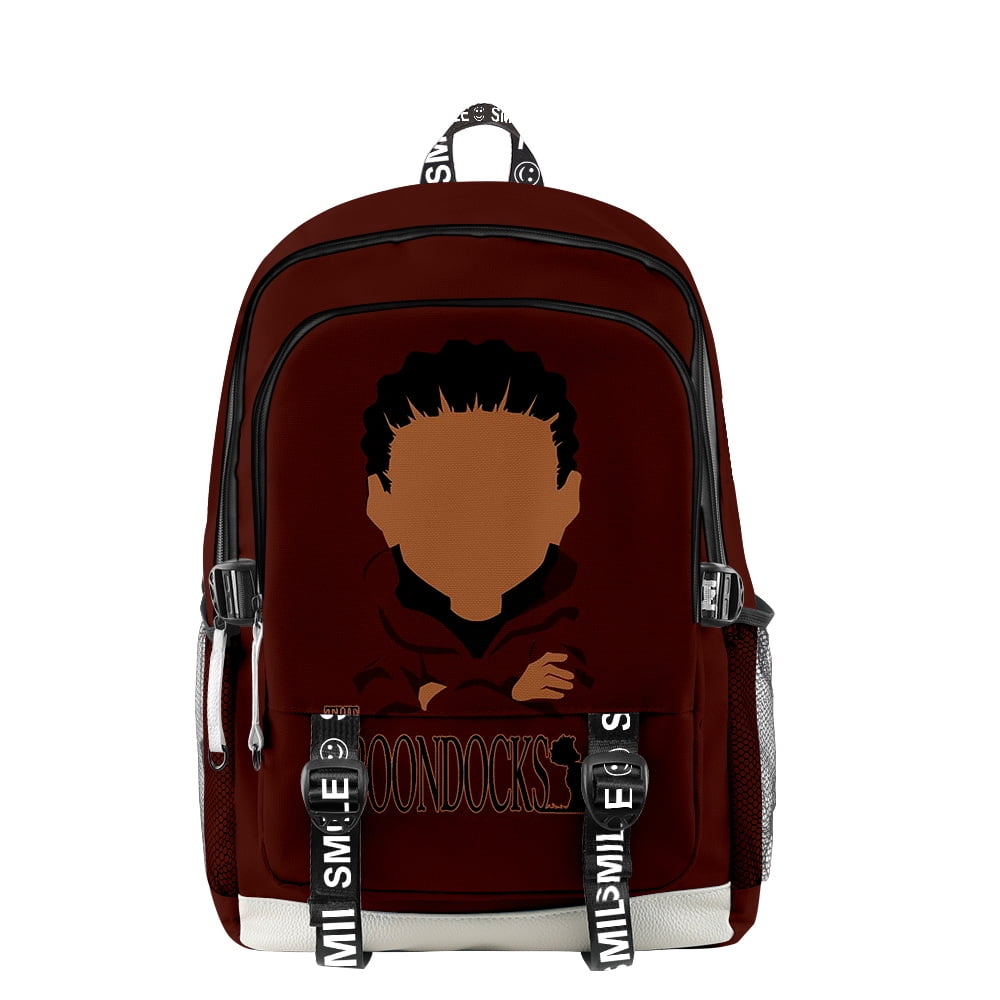 The Boondocks Travel Backpack Hiphop Daypack Student Book Bag Cosplay Zip Pack