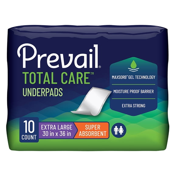 Prevail Heavy Absorbency Underpad, 30 x 36 In, 40 Ct