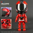thumbnail image 4 of Q Version Motorcycle Helmet Rider Exquisite Model Deformable Toy, Transformable Design That Separates The Body From The Helmet And Folds To Store Inside The Helmet, For Motorcycle, 4 of 6