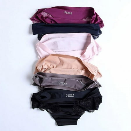

Women s Underwear Lace Bikini Panties Silky Comfy Lace Briefs Pack of 6