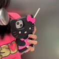 thumbnail image 1 of Sanrio-fundas de teléfono Estilo Hawaiano para iPhone, carcasa trasera bonita de Hello Kitty, color rosa, para modelos 14, 13, 12, 11 Pro Max, Mini, XR, XS MAX, 8, X, 7, SE, 2020 Fivean unisex, 1 of 2