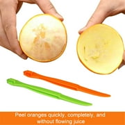 Orange Peeler tools,Plastic Orange Peeler,Citrus Remover Easy Open,Citrus Peeler,Lemon Peeler,Citrus Peel Cutter,Vegetable Slicer,Fruit Tools,Kitchen Gadgets (Orange 1 Pack)
