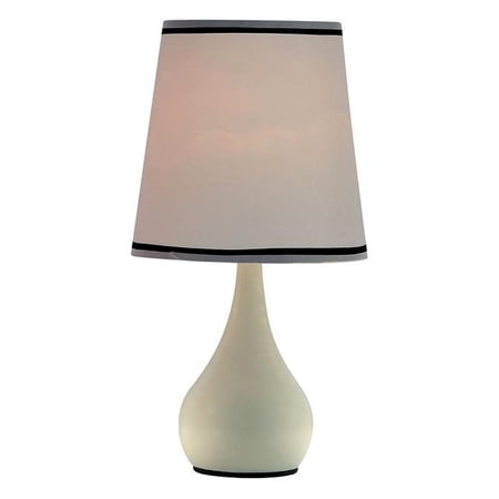 Ore International 15" Modern Touch Lamp, Black - Walmart.com