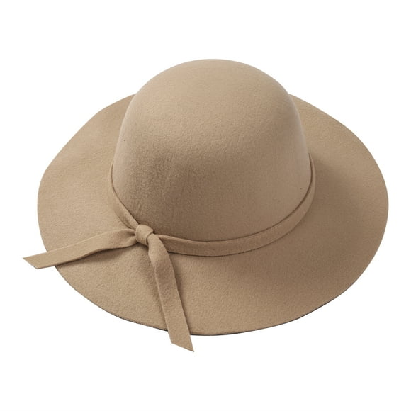 Diconna Girls Monochrome Wide Brim Hat Stylish Outdoor Vacation Travel Cap
