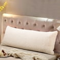 thumbnail image 5 of Reafort Ultra Soft Sherpa Body Pillow Cover/Case with Zipper Closure 21"x54", 5 of 5