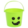 thumbnail image 4 of Clearance Under $1.34! 1 Pack Jack O Lantern Candy Bucket Plastic Pumpkin Pail for Halloween Trick or Treat (One Size Green), 4 of 8