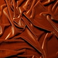 thumbnail image 2 of Ice Fabric Stretch Velvet Fabric by the Yard - 60" Wide Soft Stretchy Fabric for Sewing Clothes, Apparel, Costume, Crafts - 90% Polyester 10% Spandex - Rust - 3 Yards, 2 of 7