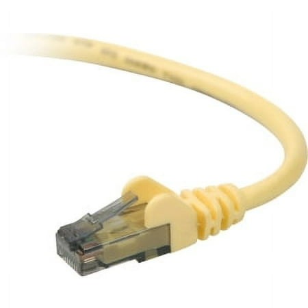 UPC: 0722868406625 | Belkin A3L980-06-YLW-S 6 ft. Cat 6 Yellow Cat.6 Snagless Patch Cable