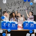 thumbnail image 6 of 5 Senses Gift Bags for Him Her Five Senses Sight Smell Touch Taste Sound Gift Bags with Ribbon Handles Tissue Paper Petals for Birthday Anniversary,Wedding,Valentine's Day(Blue,Sliver), 6 of 7