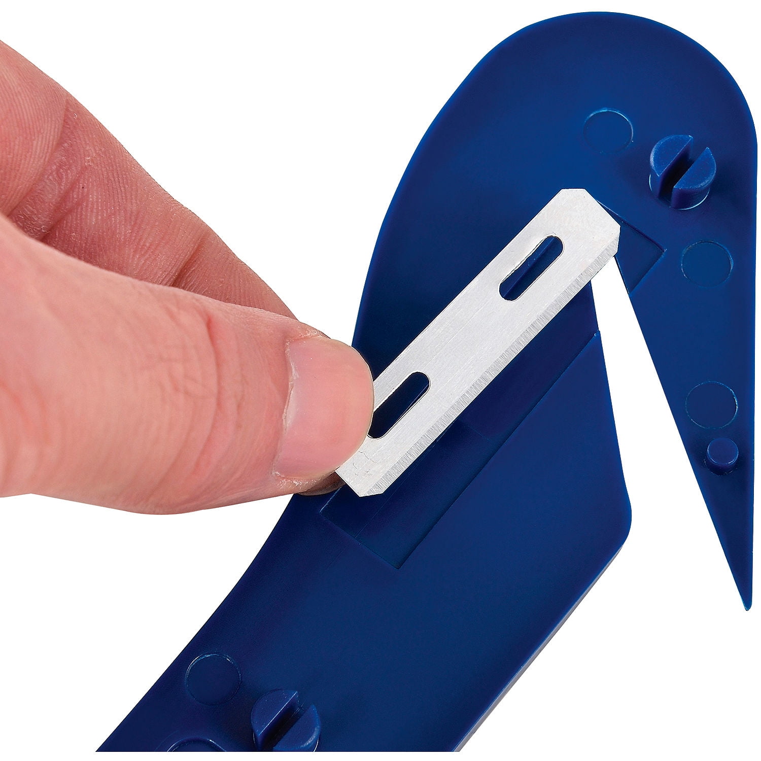Global Industrial Stretch Wrap Film Cutter, Blue, 6/Pack