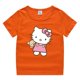 thumbnail image 3 of Camiseta de Hello Kitty para niños, ropa transpirable de verano de algodón de manga corta con cuello redondo y media manga con dibujos animados, 3 of 5