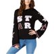 thumbnail image 2 of INC Womens Star Pullover Sweater, Negro, Pequeño, 2 of 2