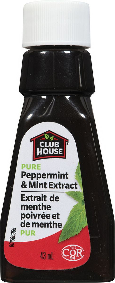 Club House, extraits, menthe poivrée pure et menthe pur, 43ml