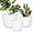 White, variant on Plant Pots 12 10 9 Inch Set of 3, Flower Pots with Multi Mesh Drainage Holes, Large Planters for Indoor Outdoor Garden Plants and Flowers (Gray)