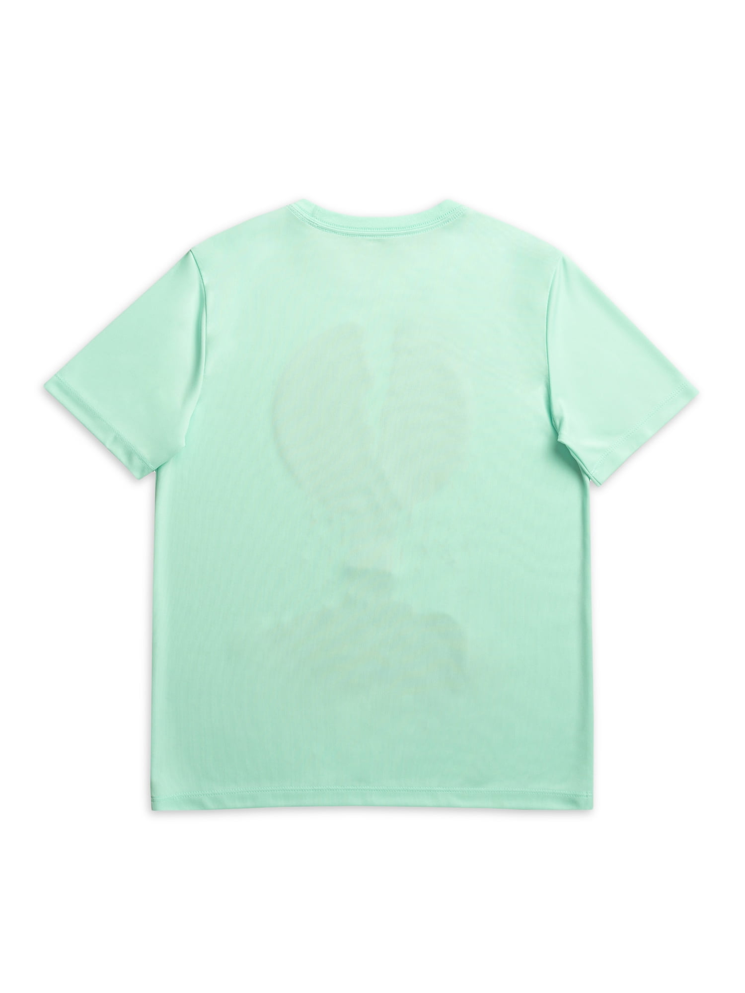 Athletic Works Boys Active Solid and Print Short Sleeve T-Shirts, 3-Pack, Sizes 4-18 & Husky