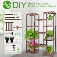 thumbnail image 4 of LotFancy Plant Stand Indoor Outdoor, Tall Plant Shelf, 10 Tiers 11 Potted Large Wood Plant Rack, 4 of 7