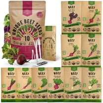 Organo Republic 10 Rare Beet Seeds Variety Pack for Planting 1600 Heirloom Non-GMO Beets Seeds