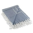thumbnail image 1 of Design Imports CAMZ10381 Thin Stripe Throw - Bleu et Blanc, 1 of 2