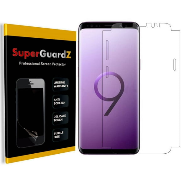 3-Pack For Samsung Galaxy S9 - SuperGuardZ 5D FULL COVER Screen Protector, HD Clear, Military Grade TPU Film, Anti-Scratch