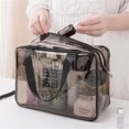 thumbnail image 4 of Bolsas De Maquillaje pvc Impermeable Bolso De Cosméticos Portátil Bolsa De Almacenamiento De Artículos De Tocador Gran Capacidad Mujeres Viaje Natación Transparente Niñas Aseo Organizador, 4 of 4