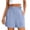 Light Blue, variant on Linen Shorts for Women Summer Casual Elastic High Waist Wide Straight Leg Loose Fit Lightweight Beach Shorts with Pockets