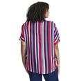 thumbnail image 2 of Avenue Women's Plus Size Knot Front Dolman Sleeve Blouse, 2 of 2