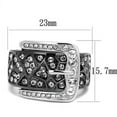 thumbnail image 2 of TK2769 - Two-Tone IP Black Stainless Steel Ring with Top Grade Crystal  in Black Diamond Size 10, 2 of 4