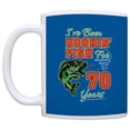 thumbnail image 2 of ThisWear 70th Birthday Gifts for All I've Been Hookin Fish for 70 Years 11 ounce Coffee Mug Blue, 2 of 4