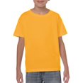 thumbnail image 1 of Gildan T-Shirt en Coton Épais pour Jeunes, m, Or, 1 of 2