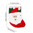 thumbnail image 3 of Luoshdecor Christmas Decoration,Christmas Stockings,Xmas Santa Deer Snowman Stockings for Tree Home Decor 8 in, 3 of 6