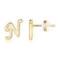 thumbnail image 1 of Lindbes Sterling Silver Stud Earrings  14K Gold, 1 of 6