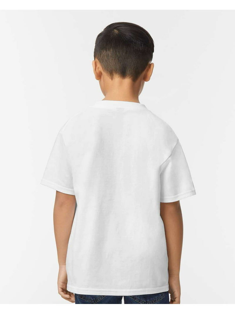 Gildan Softstyle Kids' T-Shirt, Midweight, White, Size: XS