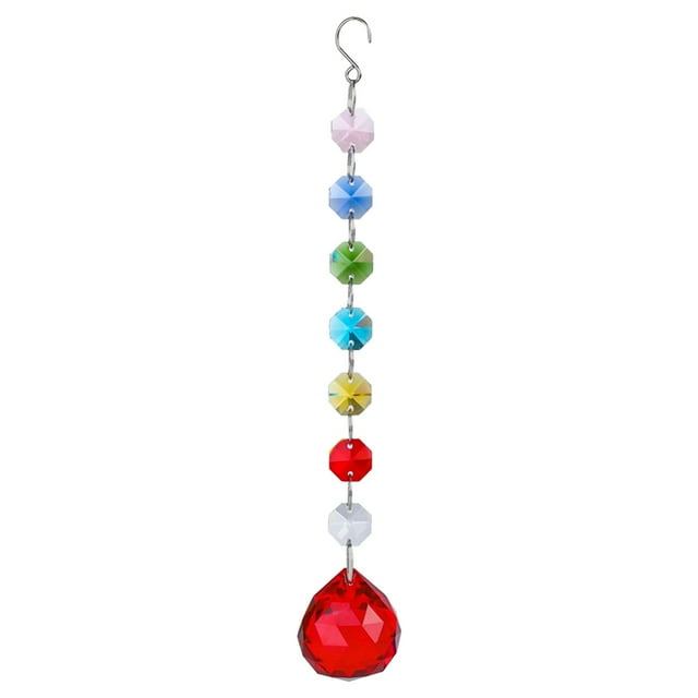 Hanging Crystal Pendant Decor for Home Room Chandelier Ceiling Pendant Lamp Fixture Window Ornament Lighting Decorations