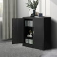 thumbnail image 6 of Metal Storage Cabinet, 36.2" H Locking Storage Cabinet with Adjustable Shelves for Garage, Home, Office, Utility Room-Black, 6 of 13