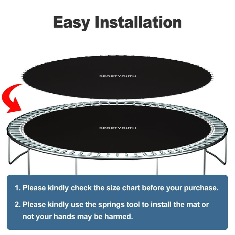 12 foot trampoline mat 72 springs cheap