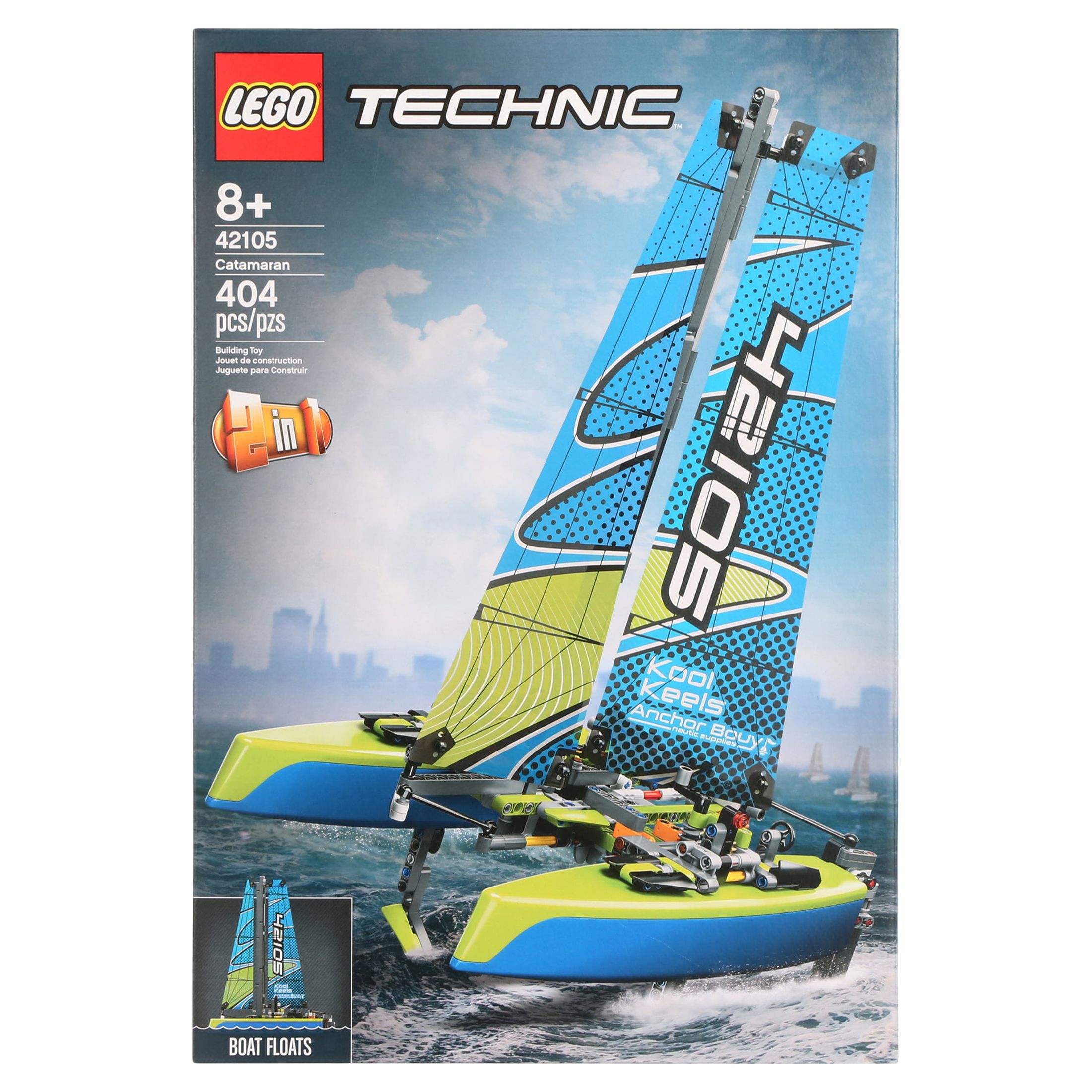 LEGO Technic Catamaran 42105 Model Sailboat Building Kit (404 pieces) - image 3 of 10
