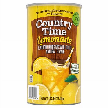 Country Time Powdered Lemonade Drink Mix – 82.5 Oz, 90 Servings, EXP March 2026